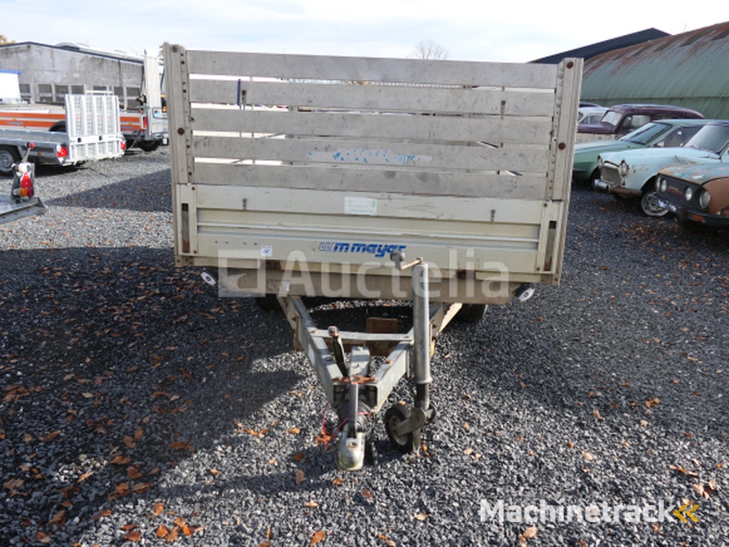 Dubbelassige dieplader met Meyer zijwanden en verlengstukken