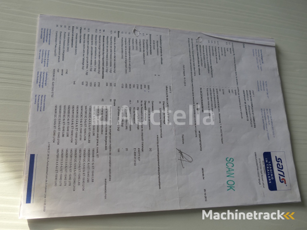 Dubbelassige dieplader met Meyer zijwanden en verlengstukken