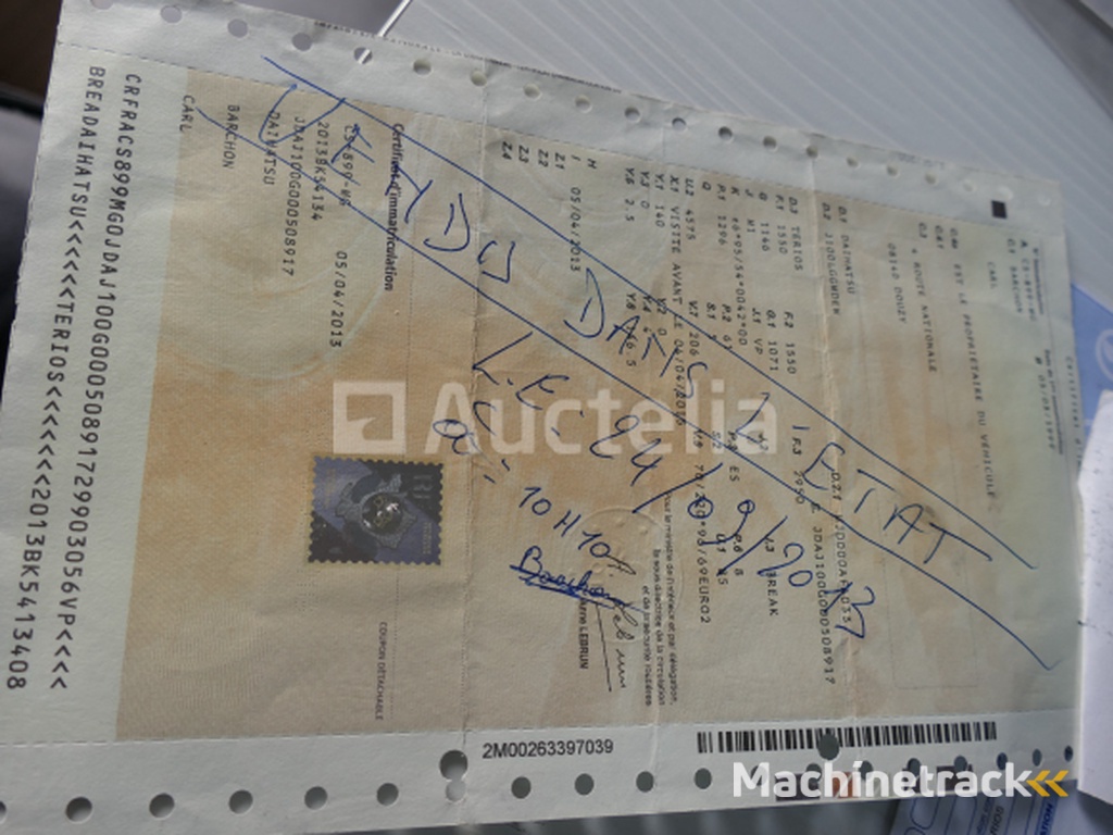 Daihatsu J100LG-GMDE Parts Car (VIN:JDAJ100G000508917)