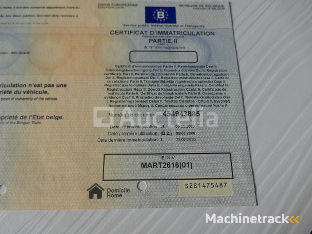 Marco AV27TA Dubbelassige Vaste Sideboard Aanhangwagen (VIN:MAPT2616)