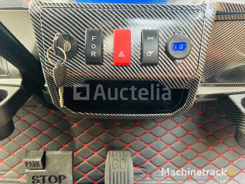 RTE - Golfkar met opslagbox Mat zwart