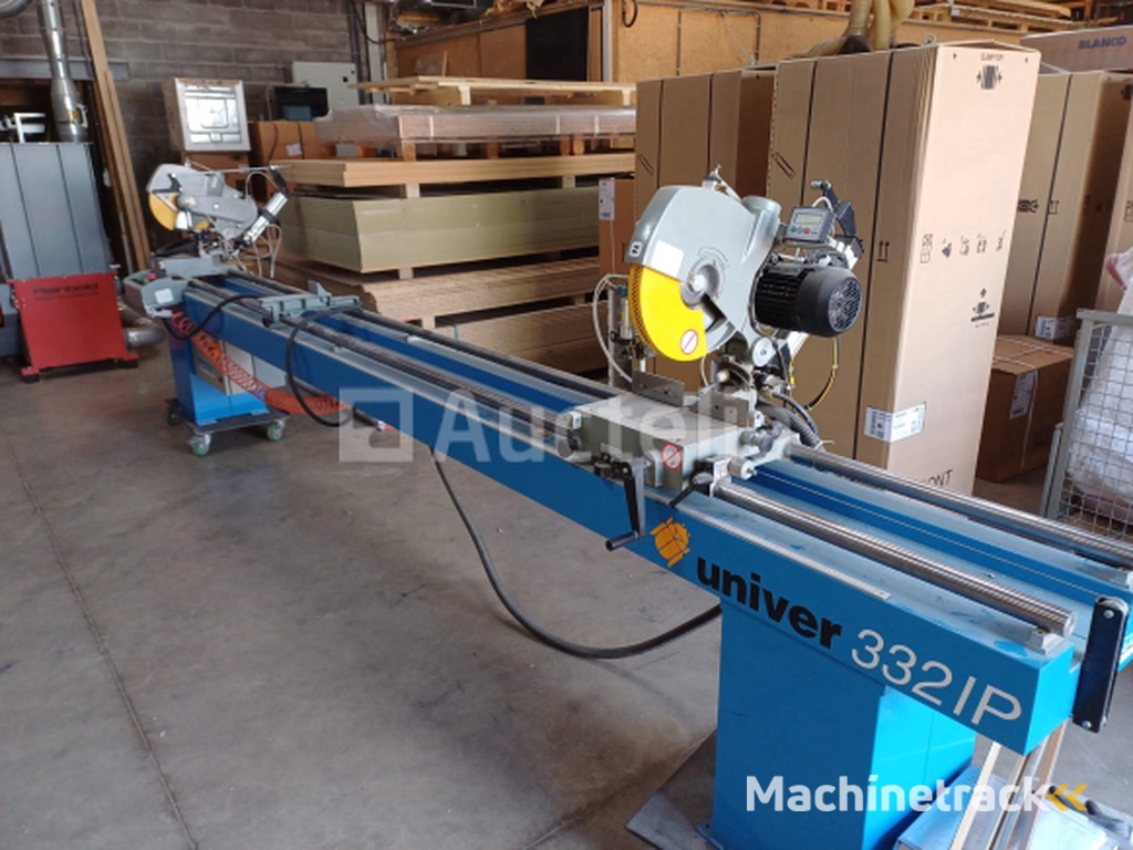 Double-head mitre saw for Pertici Univer 332 IP chassis