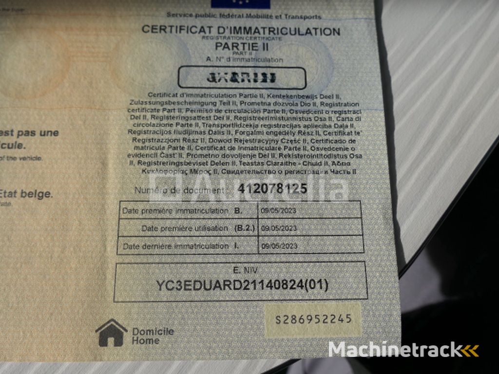 Eduard dubbelassige gaas aanhanger (VIN:YC3EDUARD21140824)