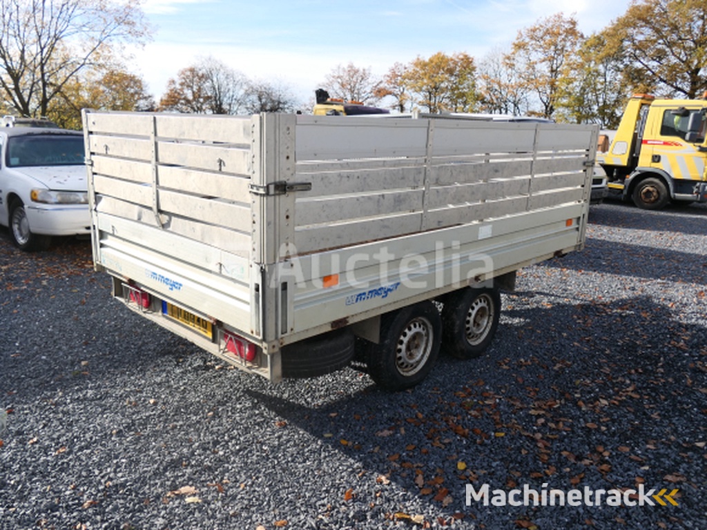 Dubbelassige dieplader met Meyer zijwanden en verlengstukken