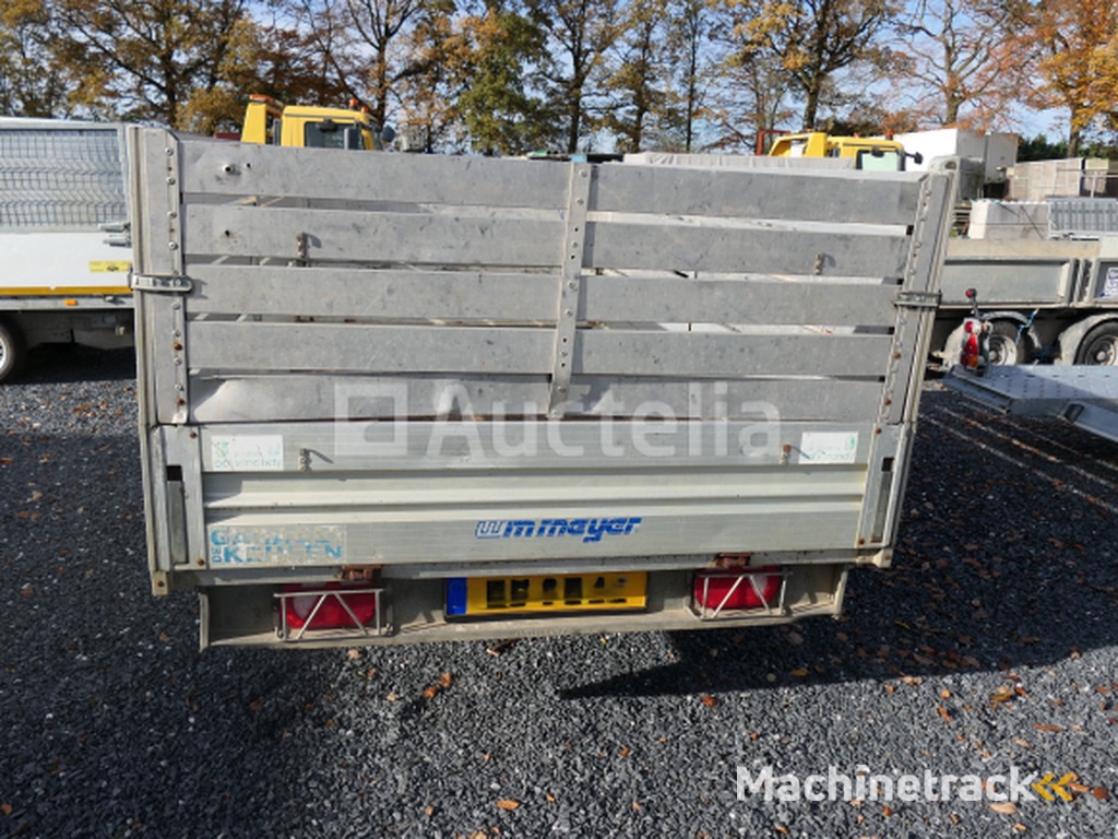 Dubbelassige dieplader met Meyer zijwanden en verlengstukken