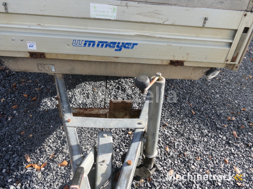 Dubbelassige dieplader met Meyer zijwanden en verlengstukken