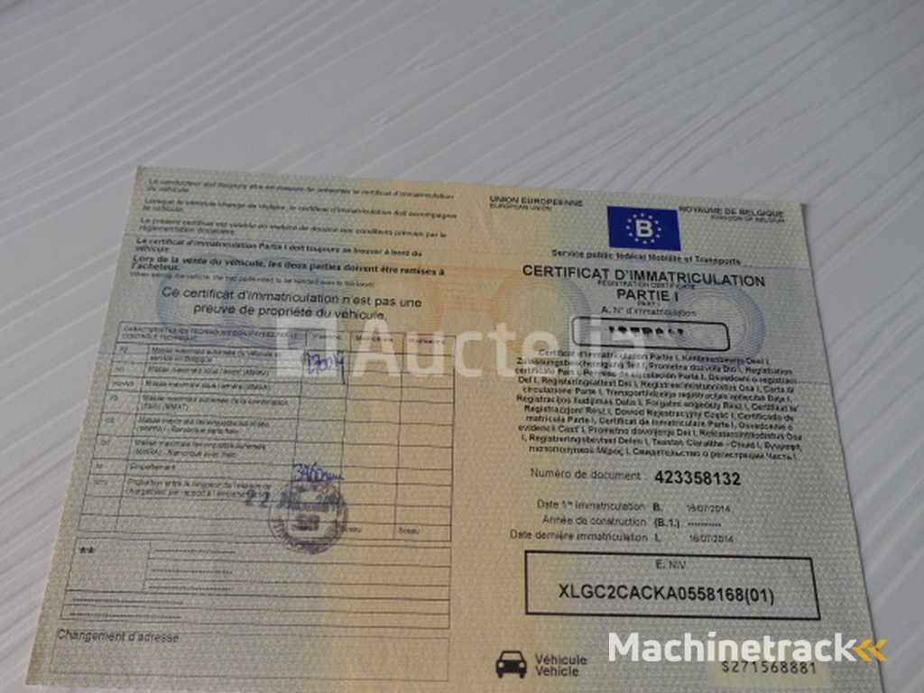 Dubbelassige dieplader met Meyer zijwanden en verlengstukken