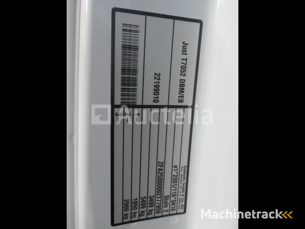 Stacaravan Fiat Dethleffs Just T7052, 90th Anniversary Series (2022-74.872 km) (VIN:ZFA25000002T77959)