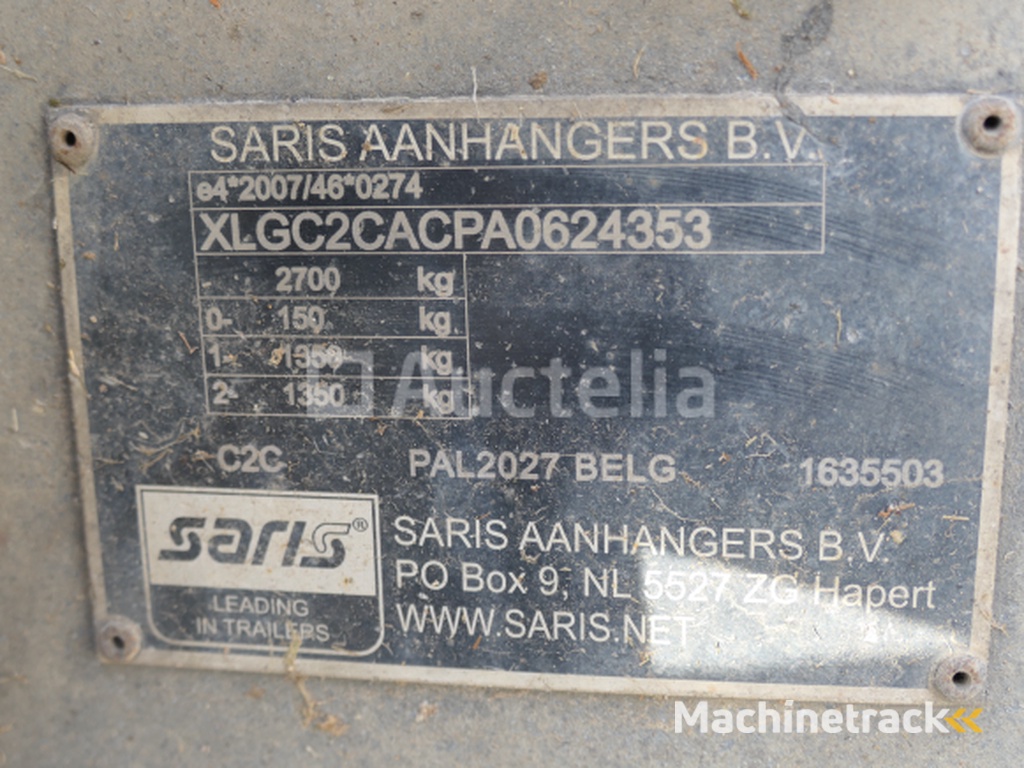 Saris C2700 dieplader (VIN:XLGC2CACPA0624353)