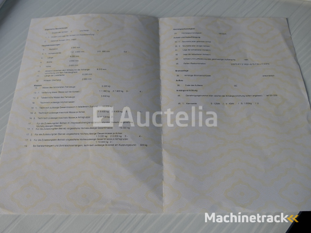 Humbaur HA TA G A15 dubbelassige aanhangwagen met vaste zijde (VIN:WHDC2042BE0692740)