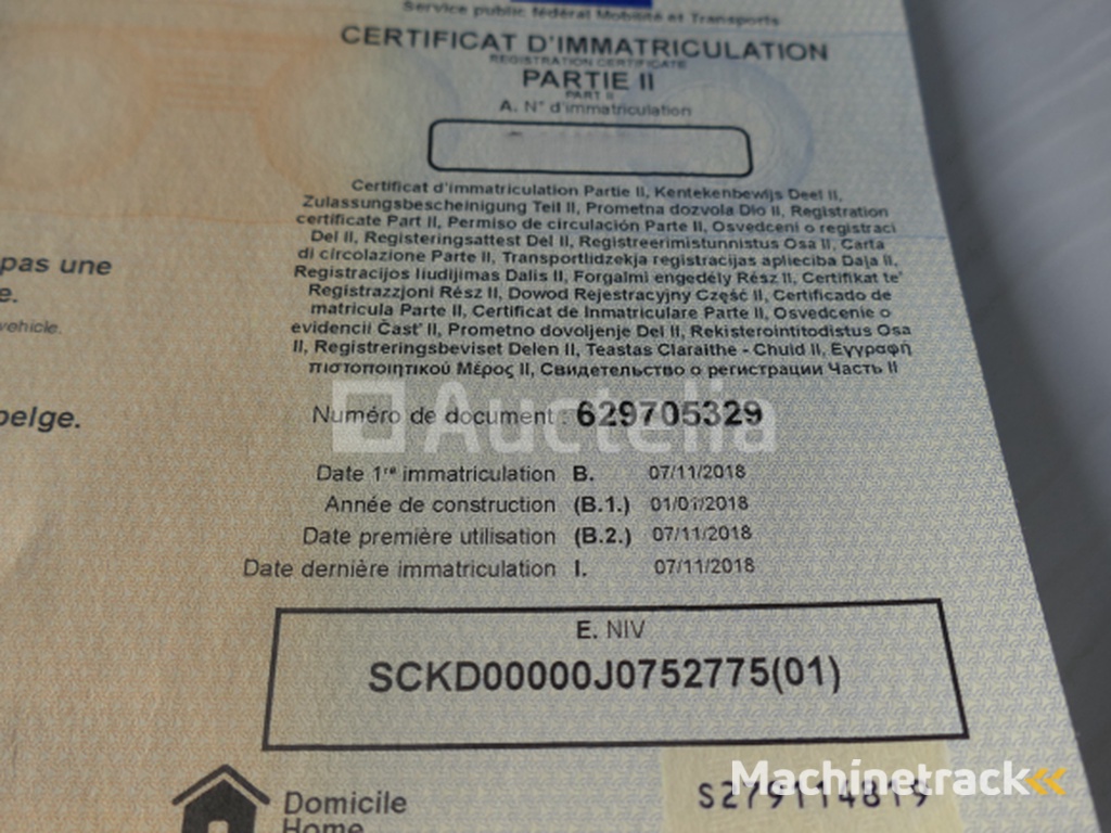 Ifor Williams 2Cb TT35 dubbelassige buigende aanhangwagen (VIN:SCKD00000J0752775)