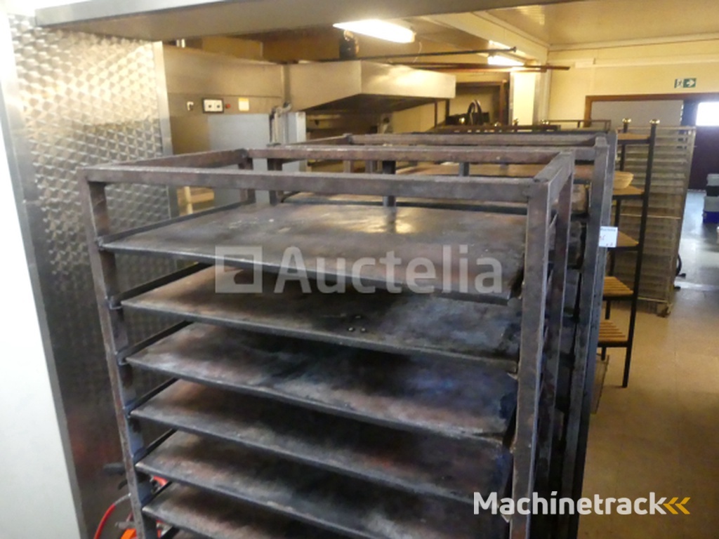 3 Ovenwagens met plaat 60x40 cm