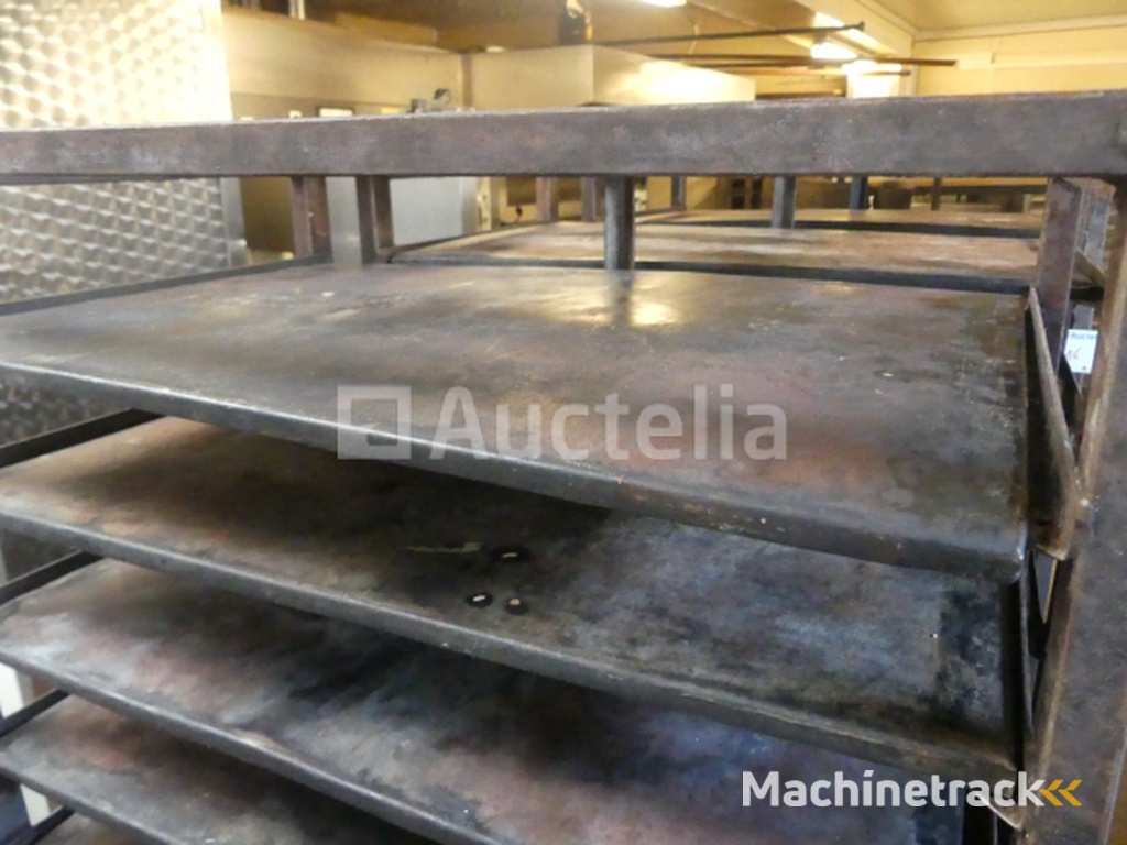 3 Ovenwagens met plaat 60x40 cm