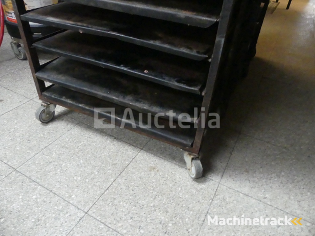 3 Ovenwagens met plaat 60x40 cm