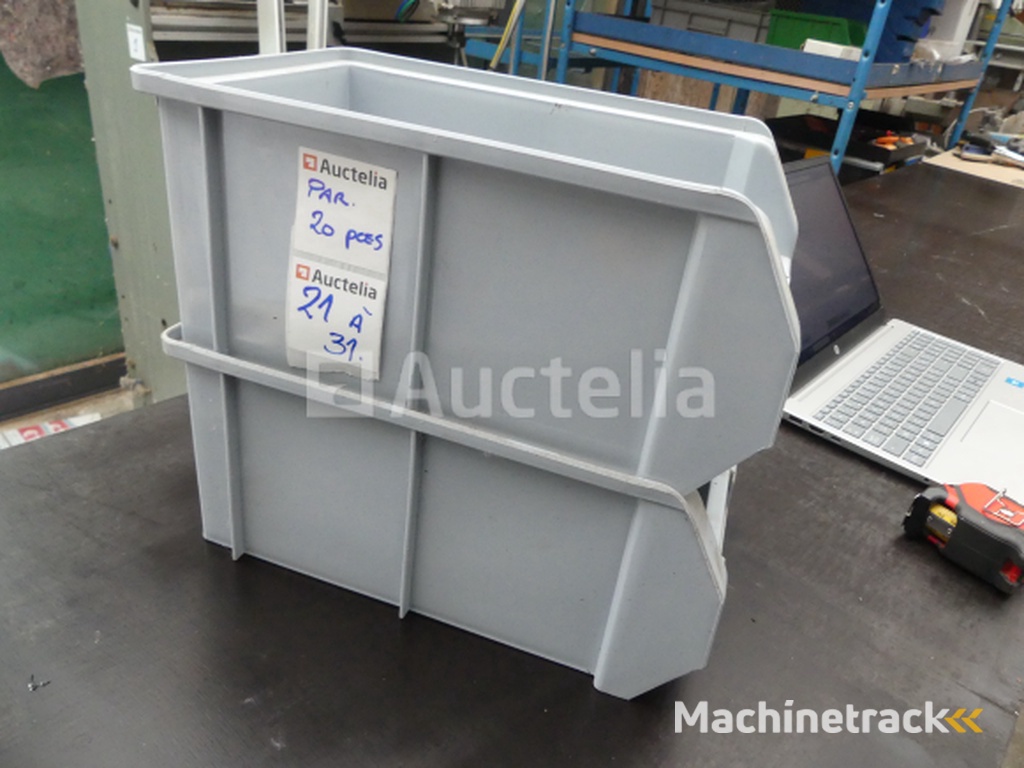 20 Stapelbare opbergbakken 32x21x14 L4 NM