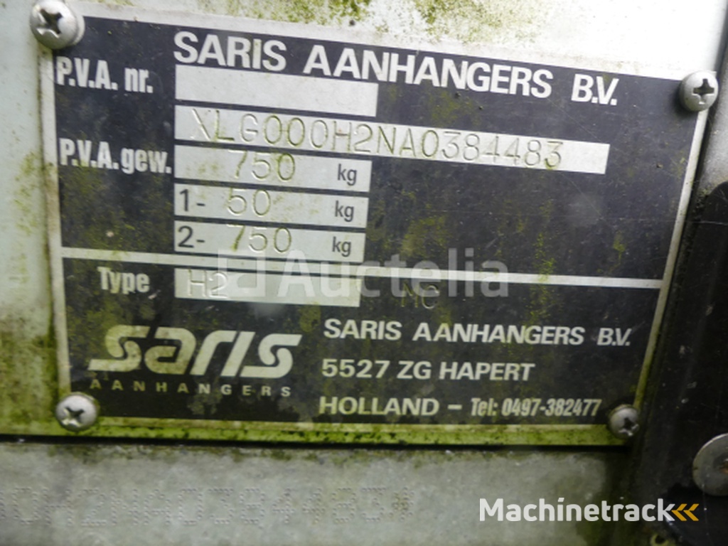 Huifophanging 750 kg Saris H2 MC