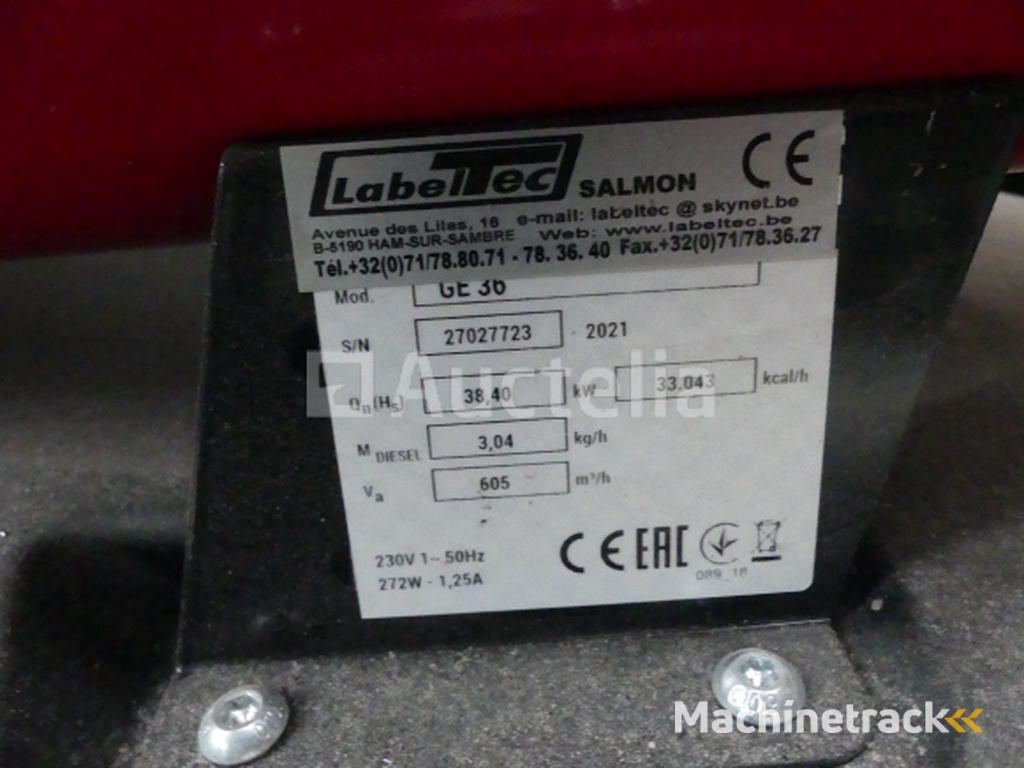 Labeltech GE36 oliegestookt warmtekanon