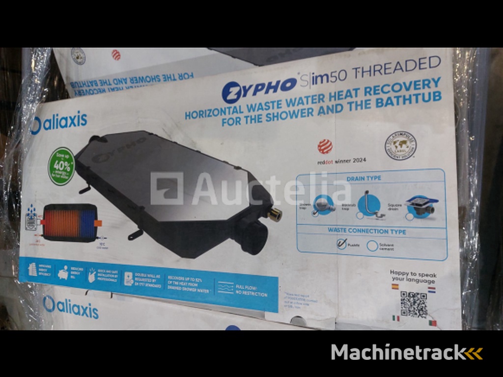 Zypho slim 50 Horizontal water Drain heat recovery / douchewarmteterugwinningsysteem (nr. 15-10)