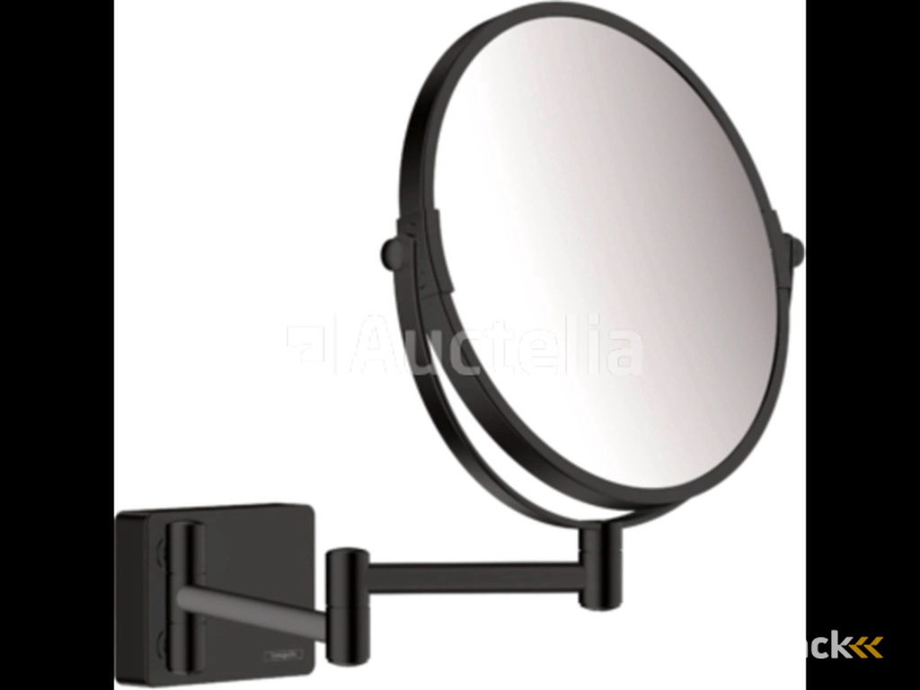 Hansgrohe AddStoris make-up spiegel 24,6x34,4x24,6cm mat zwart (nr. 15-24)