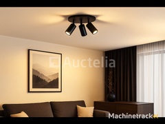 8-x-round-surface-mounted-luminaire-gu10-–-3-swivel-spotlights-–-black-–-aluminium-–-ø150-mm-–-ip20