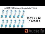 Minituur van 12 Ardap PRO Ongediertebestrijding Sprays 750 ml