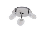 Miniaturansicht von 3 x LED Ceiling Light – 3 Spotlights – HL7160L – Max. 3 x 5W – 4000K – Neutral White – Silver