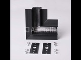 Thumbnail of 4 x L-connector for flush-mounting magnetic rails 20 mm - Horizontal