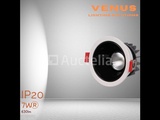Thumbnail of 100 x LED Recessed Spotlight – 7W – 6500K Cold White – White/Black – COB – Ø75mm – IP20