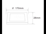 Thumbnail of 20 x LED Panel – Square Surface Mount – 12W – 6500K – Cold White