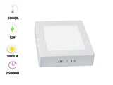 Thumbnail of 20 x LED Panel – Square Surface Mount – 12W – 3000K – Warm White