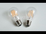 Minituur van 25 x Filament Lamp A60 – 6W – E27 – Dimbaar – 2700K – 500 lm – IP20 – Binnen