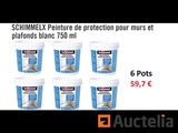 Miniaturansicht von 6 pots of protective paint for walls and ceilings white 750 ml SCHIMMEL