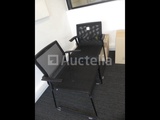Minituur van Bureau + kledingkast + ronde tafel + 4 stoelen