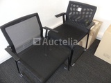Minituur van Bureau + kledingkast + ronde tafel + 4 stoelen