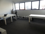 Miniaturansicht von Straight desk + armchair + chairs + FAMO wardrobe
