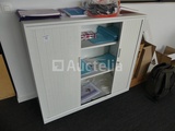 Miniaturansicht von Straight desk + armchair + chairs + FAMO wardrobe