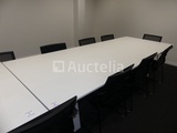 Minituur van Vergadertafel + 8 FAMO stoelen