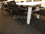 Minituur van Vergadertafel + 8 FAMO stoelen
