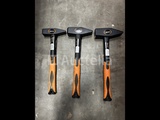 Minituur van 3 x bankhamer 1, 1,5 en 2 kg fiberglass