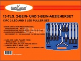 Miniaturansicht von Puller set, 2 and 3 arm, 13-pcs internal and external