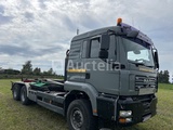 Minituur van MAN TGA 26.430 container vrachtwagen. 6x4