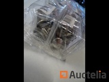 Miniaturansicht von 4 Blisters of 12 HANDSON Nickel Nail Pads for Under Chair and Table