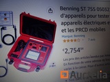 Minituur van Set testers voor het testen van elektrische apparaten BENNING ST 755 Winkelwaarde 2754 €