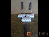 Minituur van 3 sets van 2 GAMMA Muurverfrollers met Handvat