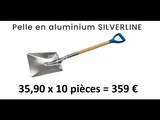 Minituur van 10 SILVERLINE aluminium schoppen
