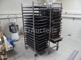 Thumbnail of 2 Oven trolleys with baguette plate