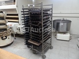 Thumbnail of 2 Oven trolleys with baguette plate
