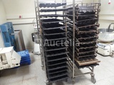 Thumbnail of 2 Oven trolleys with baguette plate