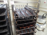 Thumbnail of 2 Oven trolleys with baguette plate