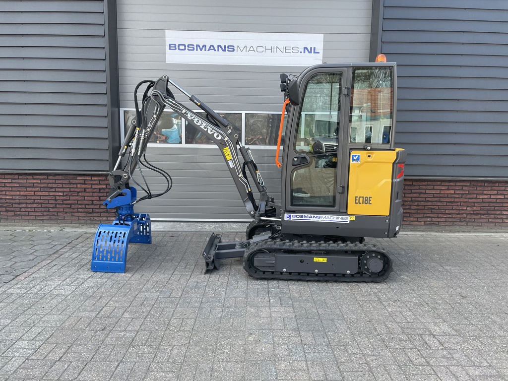 TE HUUR: Volvo EC18E minigraver 1800kg vanaf €62 per dag